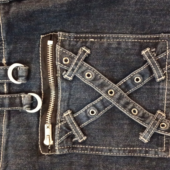 TRIPP NYC DENIUM BONDAGE PANTS SIZE 16 BLUE - Picture 11 of 16